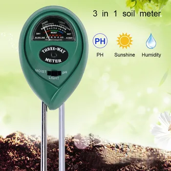 3 În 1Digital Soilquality Umiditate, lumina Soarelui PH Metru Tester Pentru Plante Flori Aciditate Măsurarea Umidității Unelte de Gradina