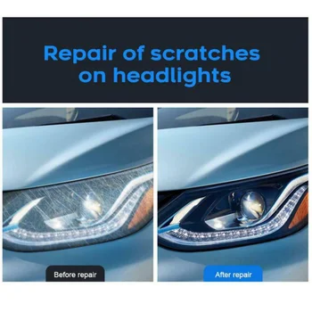 30/10ML Faruri Masina de Lustruit Reparații Agent Lichid Pentru Masina Lampă de Cap Scratch Remover Kit de Restaurare Auto Lumina de Curățare Set