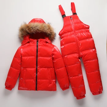 -30 de grade Iarna rus de îmbrăcăminte pentru copii seturi de fete haine pentru anul nou hanorac baieti copii haina jos jachete de zăpadă purta