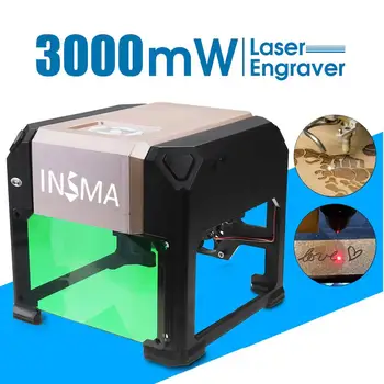 3000 mW Laser Gravare Wifi DIY Marca Logo-ul Printer-Cutter cu Laser Gravură, Sculptură Mașină Utilizare Acasă PENTRU a CÂȘTIGA pentru Mac Gravare Laser