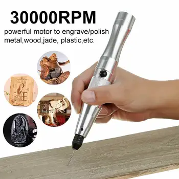 30000rpm Mini fără Fir Polizor Electric Pen Bijuterii Gravură Pen masina de Slefuit Polisat DIY Gravor Sculpta Instrument Instrument de Putere Accesorii