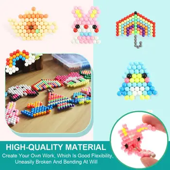3000BUC Creative Multicolor Magic DIY Margele Puzzle Jucarii de Pulverizare a Apei Lipicios Set de Șirag de mărgele Handmade Jucarii Educative Cadouri Pentru Copii