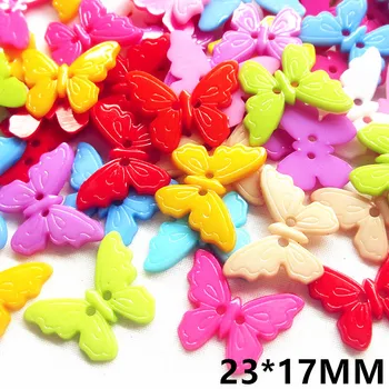 300pcs Amestecat Mici de Plastic Butoane de Mult pentru Cusut elemente de Fixare Scrapbooking și Manual DIY Meșteșug cu Diferite Culori si Stil