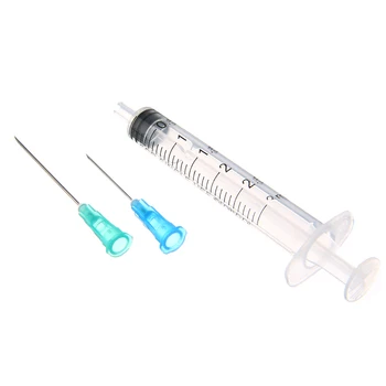 30buc/set de Injectie mase Plastice Seringa 3ml Verde 21G Desen Ace Albastru 23G Ace pentru Injecție Pentru Dozare Adezivi