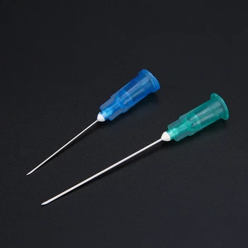 30buc/set de Injectie mase Plastice Seringa 3ml Verde 21G Desen Ace Albastru 23G Ace pentru Injecție Pentru Dozare Adezivi