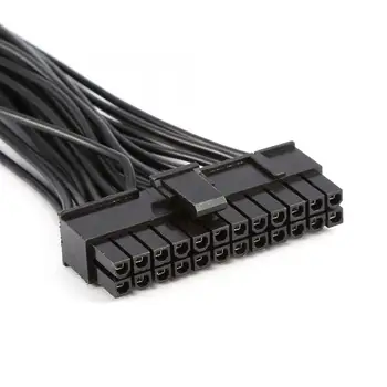 30cm atx 24pin 20 + 4pin sincron dublu de alimentare sursă de alimentare adaptor de alimentare cablu, 24-core dual PSU cablu de extensie