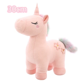 30cm Drăguț Cal Unicorn de Pluș Papusa Unicorn Roz Moale Animale de Pluș Umplute Papusa Jucării de Înaltă Calitate, Cadouri pentru Copii Fete
