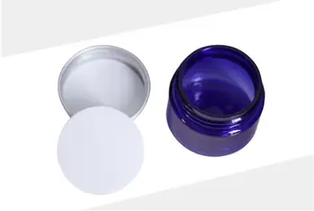30g Clar de Plastic Albastru Crema Borcan 30ml Mici Sticla PET Gol din Aluminiu Cu Capac cu filet Ambalaje Cosmetice SN1771