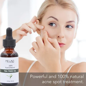 30ml Pur de Arbore de Ceai Ulei Esential Pentru Acnee Tratament Anti-Rid Ungeți Hidratant Ulei-control Contracție Porilor Faciali-Ulei de frumusete