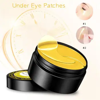 30Pairs de Aur-Ochi Masca de Colagen Masca de Ochi Pentru a Reduce Cercurile Intunecate de Ochi Edem Aur Masca Plasture pe Ochi Hidratanta Masca pentru Ochi Eye
