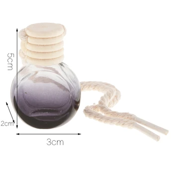 30Pcs Mașină de Sticla de Parfum Goale Reîncărcabile Parfum Recipient de Ulei Difuzor Vottle Agățat de Ornament ,10 ml, Negru