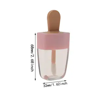 30pcs Reîncărcabile inghetata forma Luciu de Sticla de Buze Blam Containere DIY Cosmetice Sticlă Goală Luciu de Buze Tuburi