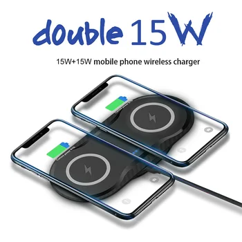 30W Rapid Qi Wireless Charger Dock Pentru iPhone 12 11 XR XS X 8 Samsung S20 S10E Airpods Pro Dual 15W Loc Stație de Încărcare Rapidă