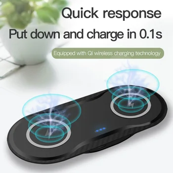 30W Rapid Qi Wireless Charger Dock Pentru iPhone 12 11 XR XS X 8 Samsung S20 S10E Airpods Pro Dual 15W Loc Stație de Încărcare Rapidă