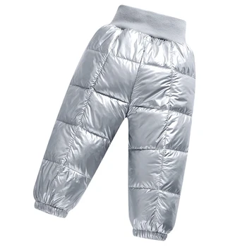 -30℃ pentru Copii Pantaloni de Iarnă Fetele Add Bumbac Jos Îngroșa Baieti Casual Pantaloni Lungi si Copii Haine Cald Pantaloni Impermeabil