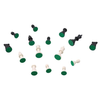 32pcs Plastic Piese de Șah Complet Piesele de Cuvânt Internațional de Șah Alb-Negru Piesă de Șah Divertisment Accessori