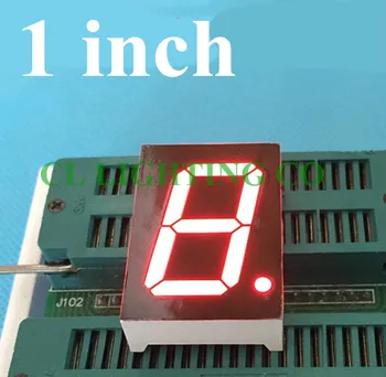 34*24*10.5 MM RED LED cu 7 Segmente de Afișare 1 Bit Digital Tub de 1 cm tub Nixie Plastic Metal Anod Comun