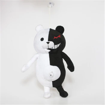 35cm Jucărie de Pluș Însoțească Japonia Desene animate Super 2 Monokuma Black & White Bear Moale Animal de Pluș Păpuși Cadou de Crăciun