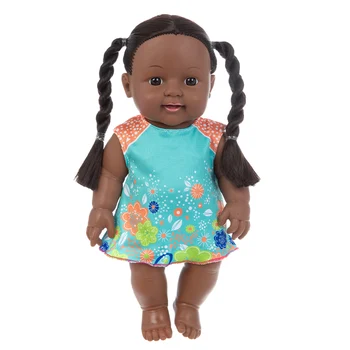 35cm negru păpuși pentru copii pop verde African! reborn silicon viny 35cm nou-născut poupee boneca copil jucărie moale fata de copil todder