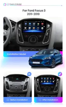 360 Camera Android 10 Multimedia player Auto Pentru Ford Focus 2012-2016 2017 radio audio stereo GPS Navin capul Ecran IPS unitate