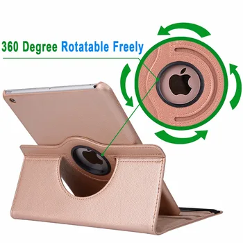 360 de Grade de Rotație de Piele Smart Somn Treaz Caz Acoperire pentru Apple iPad Pro 9.7 2016 A1673 A1674 A1675 Coque Capa Funda
