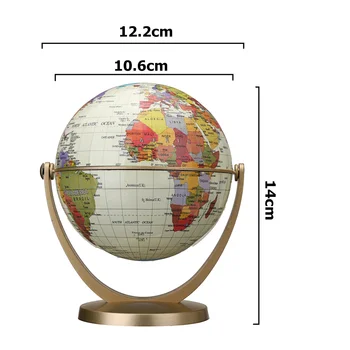 360 de Grade de Rotație Oceanele Lumii Terestre Glob se Rotește în Toate Direcțiile Lumii Geografie Harta Decor Copii Tpys