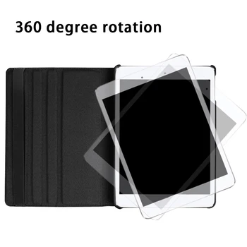 360 de Rotație Caz Pentru Samsung Galaxy Tab 10.1 Inch Comprimat SM-T510 SM-T515 Caz Filp din Piele Capacul suportului
