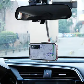 360 Grade Auto Oglinda Retrovizoare de Montare Suport de Telefon Pentru iPhone 12 GPS Scaun Smartphone Telefon Auto Suport Suport Suport Reglabil