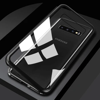 360 Magnetic de Adsorbție Cazuri de Telefon pentru Samsung Galaxy S10 Lite S9 S8 S7 Edge Plus A6 A7 A8 A9 J4 J6 J8 2018 A10 A30 A50 M10 M20