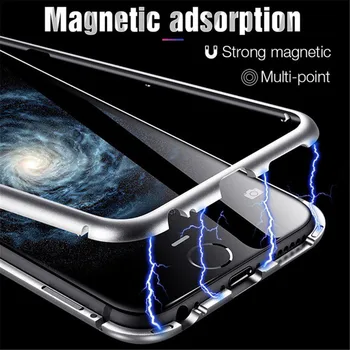 360 Magnetic Flip Caz De Sticla Pentru Samsung A71 A51 A11 A31 A01 S20 Ultra S10 Lite Nota 10 Plus A91 A50 A70 A20 A30 A10 M31 Cazuri