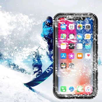 360 Proteja Impermeabil Caz pentru iPhone 8Plus Caz Coque iPhone X Capac de Cristal Spate si Fata Dovada de Apă pentru Etui iPhone 6 7 8 Plus