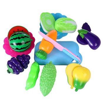 37pcs clasic joc de simulare de bucătărie serie de jucării de Tăiere de Fructe și Legume, Jucării Montessori educația Timpurie cadouri cu coș