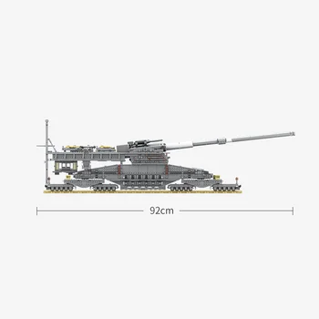 3846Pcs Militare Blocuri 80cm K[E] de cale Ferată Dora Arma 10005 Compatibil легоe rezervor de Jucarii pentru Copii, Cadouri de Craciun