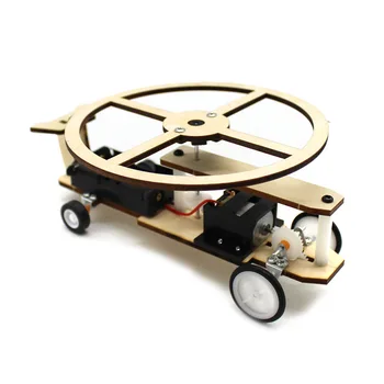 3D Asambla Nr. 1 Elicopter din Lemn Puzzle Lemn Model Avion Clădire Kit DIY Meșteșug Kit Creativ Jucărie de Învățământ