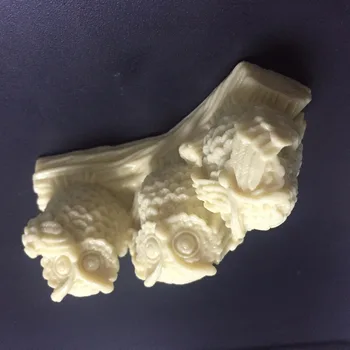 3D Bufnita matrite de Silicon bufnita săpun mucegai bufnițe silicon sapun matrite bufnițe gel de siliciu mor pasăre Aroma de piatră matrite pasăre lumânare mucegai