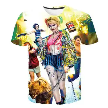 3D copii T-Shirt Suicide Squad uzura pentru Copii Harley Quinn Joker băieți haine 3D camisetas de Vara cu Maneci Scurte streetwear