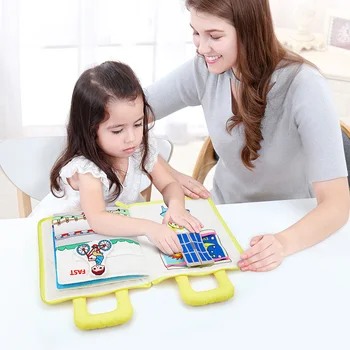 3D Copilul Pânză Liniștită Carte Montessori Jucării pentru 0 12 24 36 de Luni Copii mici Opuse Cărți pentru Copil Jucărie de Învățământ Moale Juguetes