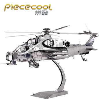3D DIY Metal Puzzle Model de Elicopter de Tăiere cu Laser Puzzle-cele mai Bune Cadouri Pentru Prieteni Iubitor de Copii Colectia de Jucarii Educative