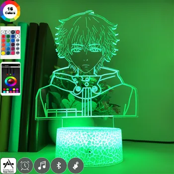 3d Led Lumina de Noapte Fierbinte Japoneză Anime Tokyo Ghoul Kaneki Ken Figura pentru Copii Dormitor Nightlamp Copii Cool Lampă de Masă Cadouri