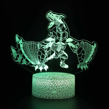 3D LED Noapte Lumina Lămpii de Dinozaur Serie 7Color 3D lumina de Noapte Touch Control Lămpi de Masă Jucarii Cadou Pentru copilul Acasă Decorare D30