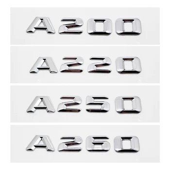 3D Metal Crom Numere Autocolante Logo Masina din Spate, Portbagaj, Accesorii Pentru Mercedes Benz AMG A140 A45 A160 A180 A200 A220 A250 A260