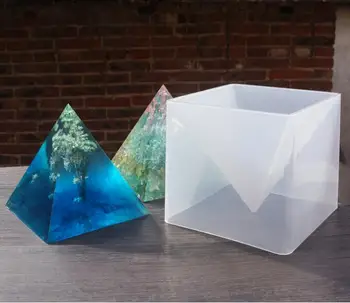 3D Super Piramida Mucegai Silicon 15cm Manual DIY Ornament Decor Ambarcațiunile de Mucegai Epoxidice Flori Uscate Matrite