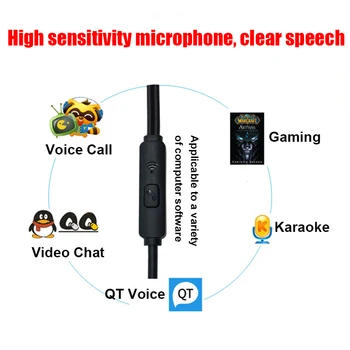 3M Extra Bass În Ureche Căști HiFi Stereo fone de ouvido xiomi Căști de Gaming Headset cu Microfon pentru Telefon Mobil, PC 2018