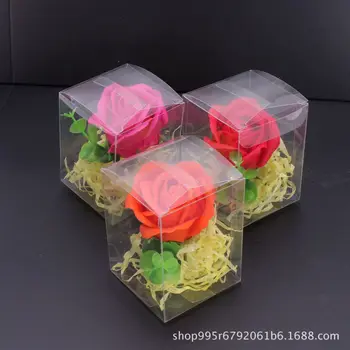 3Pcs Destul de Săpun Manual Floare Trandafir Cutie de Cadou Față Săpun Săpun de Îngrijire a Pielii