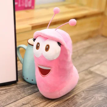 3pcs/lot coreean Anime Distractiv de Insecte Slug Creative Larva Jucării de Pluș Drăguț Umplute Worm Păpuși pentru Copii Cadou de Ziua Hobby-uri