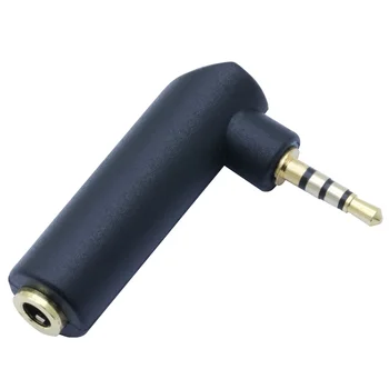 3pcs/pachet Placat cu Aur Unghi Drept Jack 3.5 mm de sex Feminin la 2,5 mm, 4 poli, Masculin Stereo Plug R Conectorul pentru Căști Adaptor proiect DIY