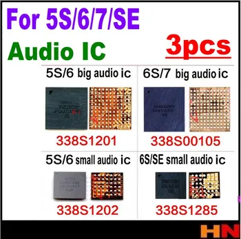 3pcs Pentru iphone 5 5c SE 6 6s 7 PLUS ic audio ridicata mic mare AUDIO IC Chip 338S1116 IC1285 338S1077 338S1201 1202 IC cip