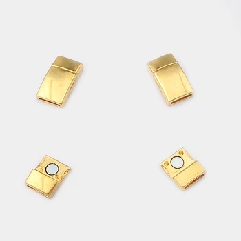 3pcs Plat Magnetic Puternic Incuietoare Pentru 10*2mm Plat din Piele de Cablu DIY Brățară de Bijuterii a Face Constatări Material