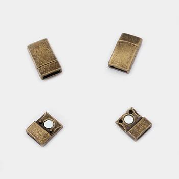 3pcs Plat Magnetic Puternic Incuietoare Pentru 10*2mm Plat din Piele de Cablu DIY Brățară de Bijuterii a Face Constatări Material