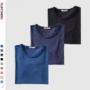 3PCS/SET 2020 Noi de Vara din Bumbac O-neck T-shirt pentru Bărbați Monofazate 10 Culori Mens Tricouri Casual cu Maneci Scurte de sex Masculin Topuri Tricouri